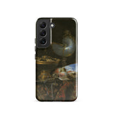 Still Life with Holbein Bowl Nautilus Cup Glass Goblet and Fruit Dish - Willem Kalf Phone Case Samsung Galaxy S22 / Gloss Black Phone Case