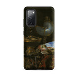 Still Life with Holbein Bowl Nautilus Cup Glass Goblet and Fruit Dish - Willem Kalf Phone Case Samsung Galaxy S20 Fe / Matte Black Phone