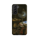 Still Life with Holbein Bowl Nautilus Cup Glass Goblet and Fruit Dish - Willem Kalf Phone Case Samsung Galaxy S21 Fe / Matte Black Phone