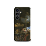 Still Life with Holbein Bowl Nautilus Cup Glass Goblet and Fruit Dish - Willem Kalf Phone Case Samsung Galaxy S24 / Gloss Black Phone Case