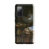 Still Life with Holbein Bowl Nautilus Cup Glass Goblet and Fruit Dish - Willem Kalf Phone Case Samsung Galaxy S20 Fe / Gloss Black Phone