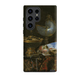 Still Life with Holbein Bowl Nautilus Cup Glass Goblet and Fruit Dish - Willem Kalf Phone Case Samsung Galaxy S23 Ultra / Matte Black Phone