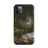 Still Life with Holbein Bowl Nautilus Cup Glass Goblet and Fruit Dish - Willem Kalf Phone Case Iphone 11 Pro Max / Matte Black Phone Case