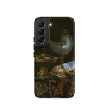Still Life with Holbein Bowl Nautilus Cup Glass Goblet and Fruit Dish - Willem Kalf Phone Case Samsung Galaxy S22 / Matte Black Phone Case