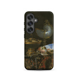 Still Life with Holbein Bowl Nautilus Cup Glass Goblet and Fruit Dish - Willem Kalf Phone Case Samsung Galaxy S25 / Matte Black Phone Case