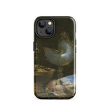 Still Life with Holbein Bowl Nautilus Cup Glass Goblet and Fruit Dish - Willem Kalf Phone Case Iphone 14 / Gloss Sleek Black Phone Case