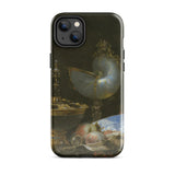 Still Life with Holbein Bowl Nautilus Cup Glass Goblet and Fruit Dish - Willem Kalf Phone Case Iphone 14 Plus / Gloss Sleek Black Detailed