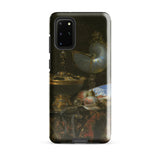 Still Life with Holbein Bowl Nautilus Cup Glass Goblet and Fruit Dish - Willem Kalf Phone Case Samsung Galaxy S20 Plus / Gloss Black