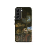 Still Life with Holbein Bowl Nautilus Cup Glass Goblet and Fruit Dish - Willem Kalf Phone Case Samsung Galaxy S22 / Gloss Black Detailed