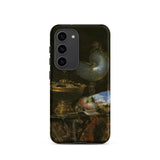 Still Life with Holbein Bowl Nautilus Cup Glass Goblet and Fruit Dish - Willem Kalf Phone Case Samsung Galaxy S23 / Matte Black Detailed