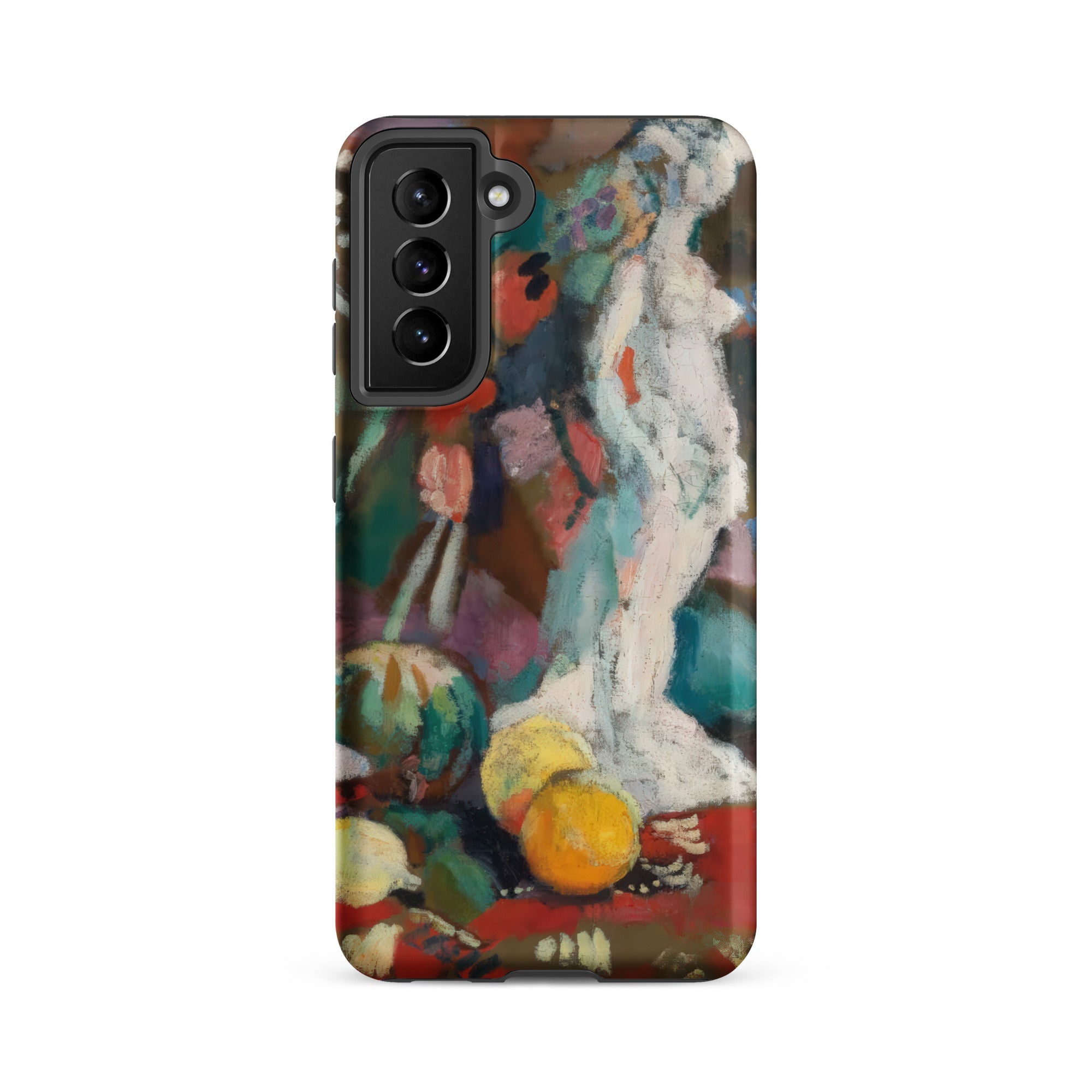 Still Life with Plaster Figure Henri Matisse Samsung Case, Galaxy S21 Fe / Matte, Smartphone Case Abstract Painting Classical Statue Fruit