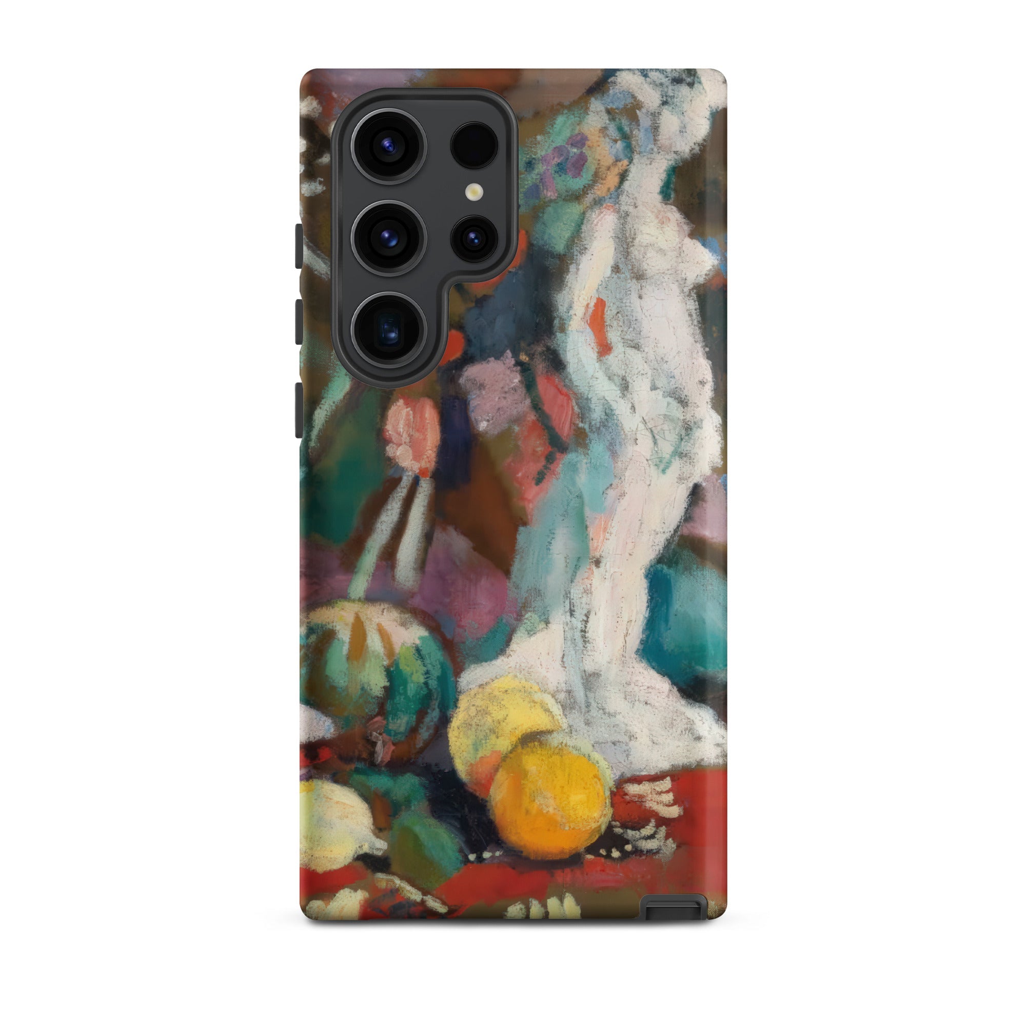 Still Life with Plaster Figure Henri Matisse Samsung Case, Galaxy S23 Ultra / Matte, Smartphone Painted Art Design White Statue Fruit Case