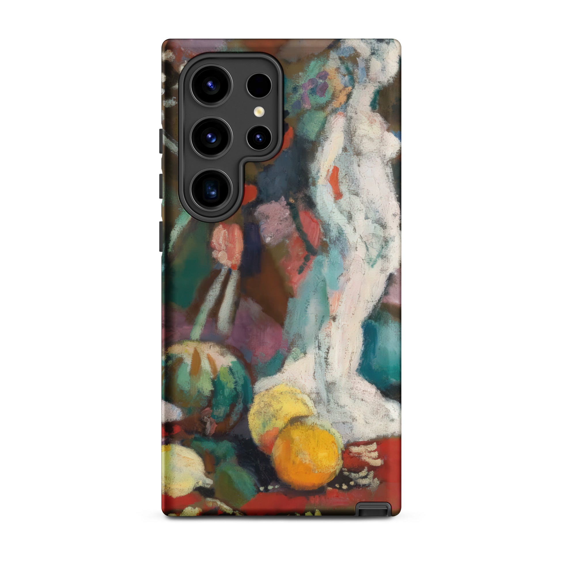 Still Life with Plaster Figure Henri Matisse Samsung Case, Galaxy S24 Ultra / Matte, Smartphone Case Colorful Painted Life White Statue
