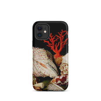 Still Life with Shells & Corals - Jacques Linard Iphone Case, 12 Mini / Matte, Seashell-themed Phone Case