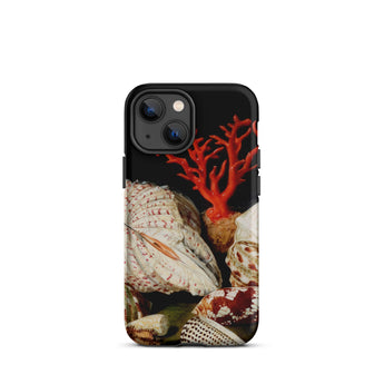 Still Life with Shells & Corals - Jacques Linard Iphone Case, 13 Mini / Matte, Seashell Coral Iphone Case