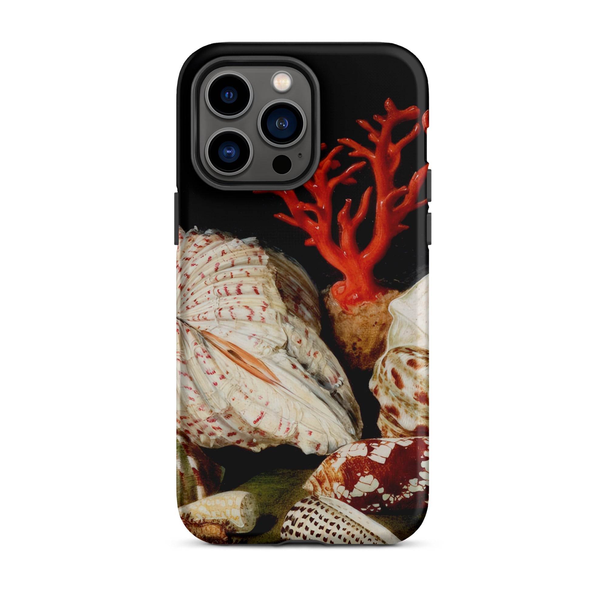 Still Life with Shells & Corals - Jacques Linard Iphone Case, 14 Pro Max / Matte, Seashell-themed Phone Case