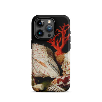 Still Life with Shells & Corals - Jacques Linard Iphone Case, 15 Pro / Matte, Seashell-themed Phone Case