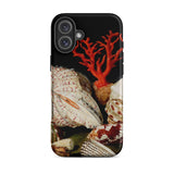 Still Life with Shells & Corals - Jacques Linard Iphone Case, 16 Plus / Matte, Seashell-themed Phone Case