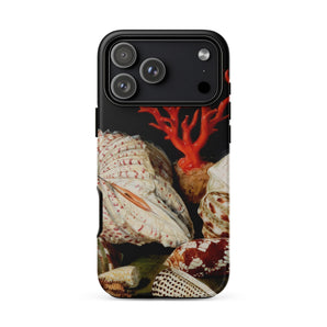 Still Life with Shells & Corals - Jacques Linard Phone Case Iphone 17 Pro Max / Matte Iphone 13 Pro Max Case Seashell Coral Design Red