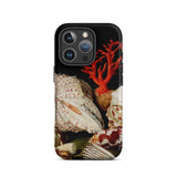 Still Life with Shells & Corals - Jacques Linard Phone Case Iphone 16 Pro / Matte Seashell-themed Phone Case Red Coral Antlers, Velvet