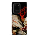 Still Life with Shells & Corals - Jacques Linard Samsung Case, Galaxy S20 Ultra / Matte, Black Smartphone Case Vibrant Red Coral Collection