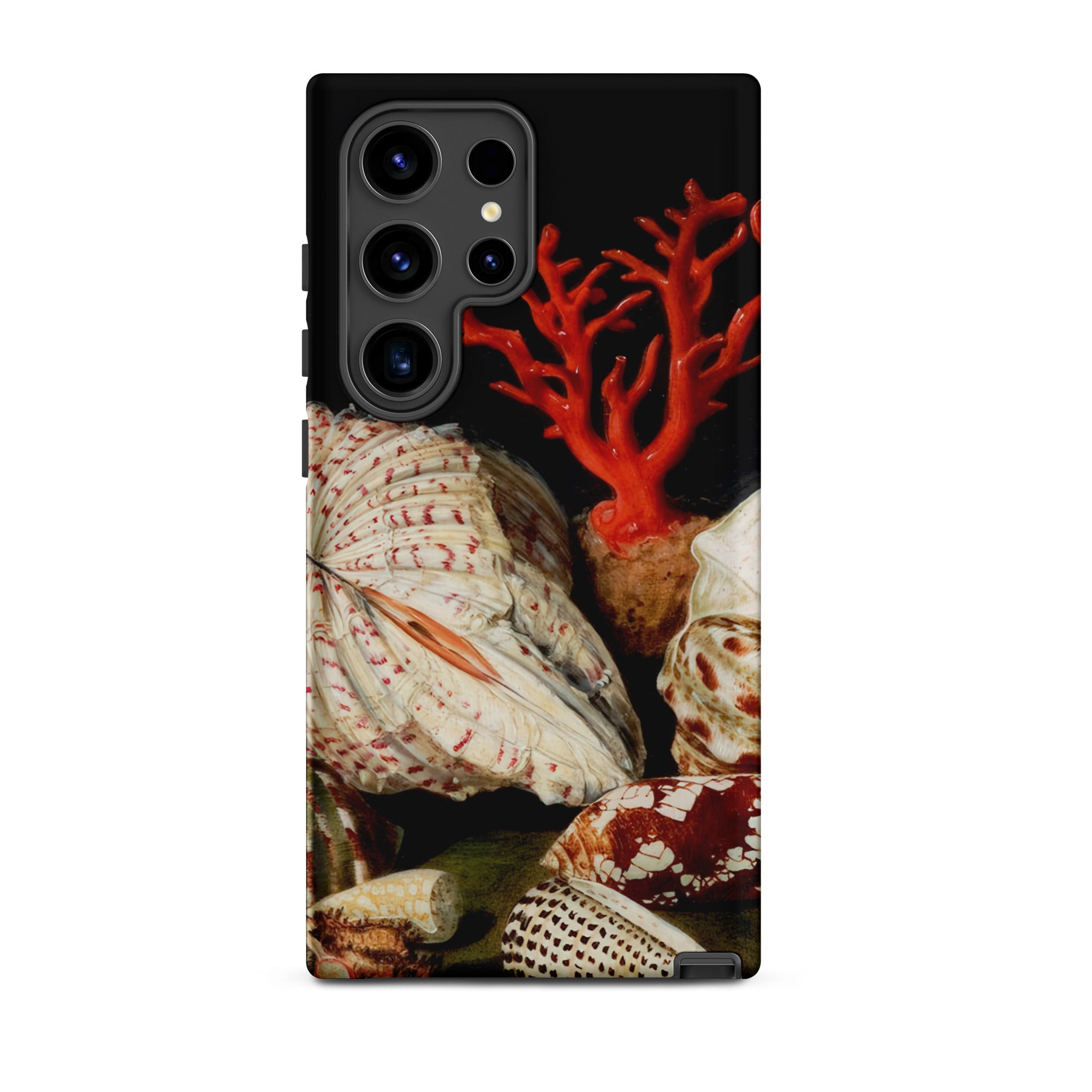 Still Life with Shells & Corals Jacques Linard Samsung Case, Galaxy S24 Ultra / Matte, Smartphone Case Life Seashells Red Coral