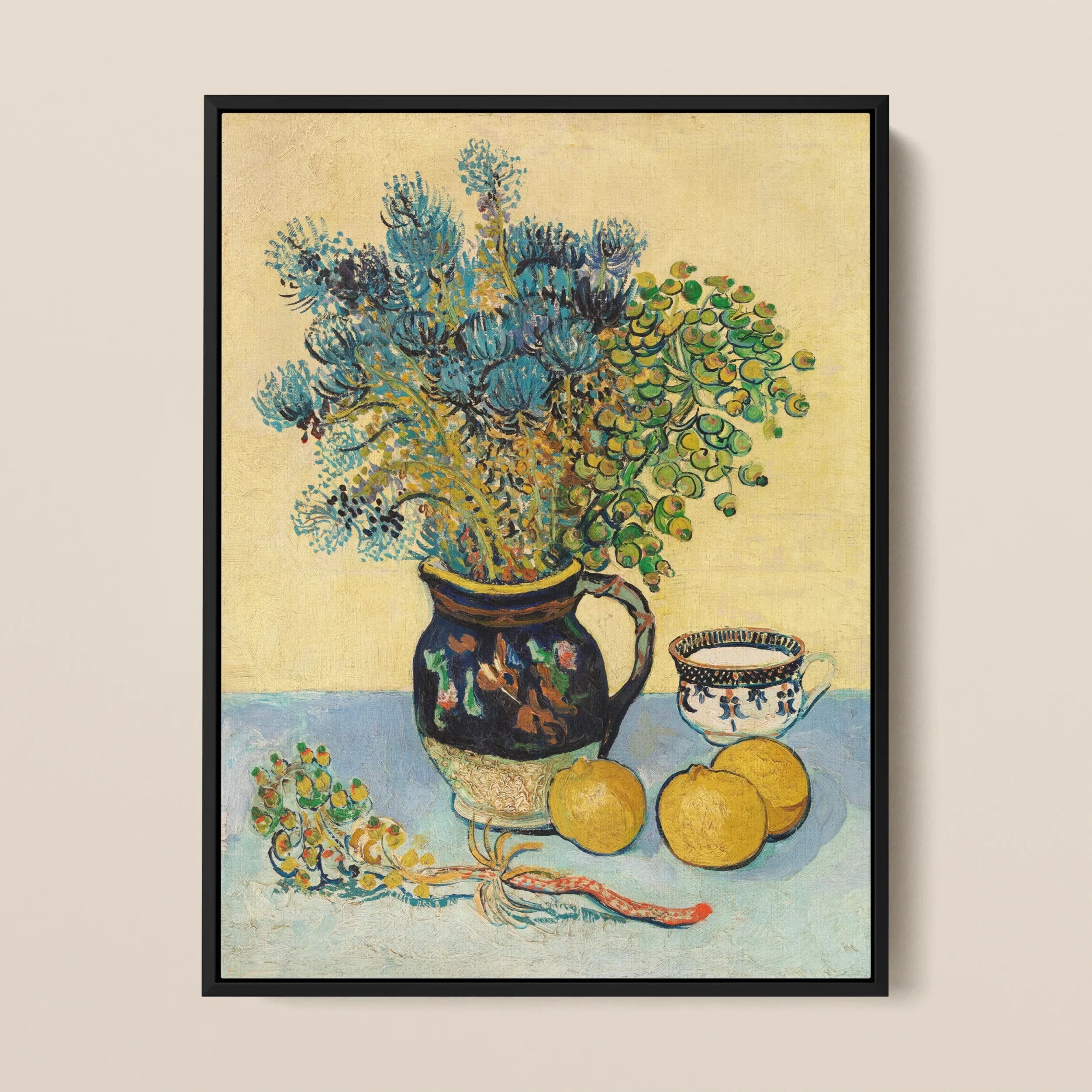 Still Life - Vincent Van Gogh Floral Art Framed Canvas