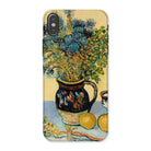 Still Life Vincent Van Gogh Iphone Case, x / Matte, Phone Case Colorful Life Painting Flowers Vase Lemons