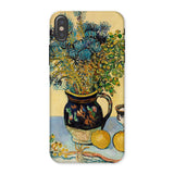 Still Life - Vincent Van Gogh Iphone Case, x / Matte, Phone Case Colorful Life Painting Flowers Vase Lemons