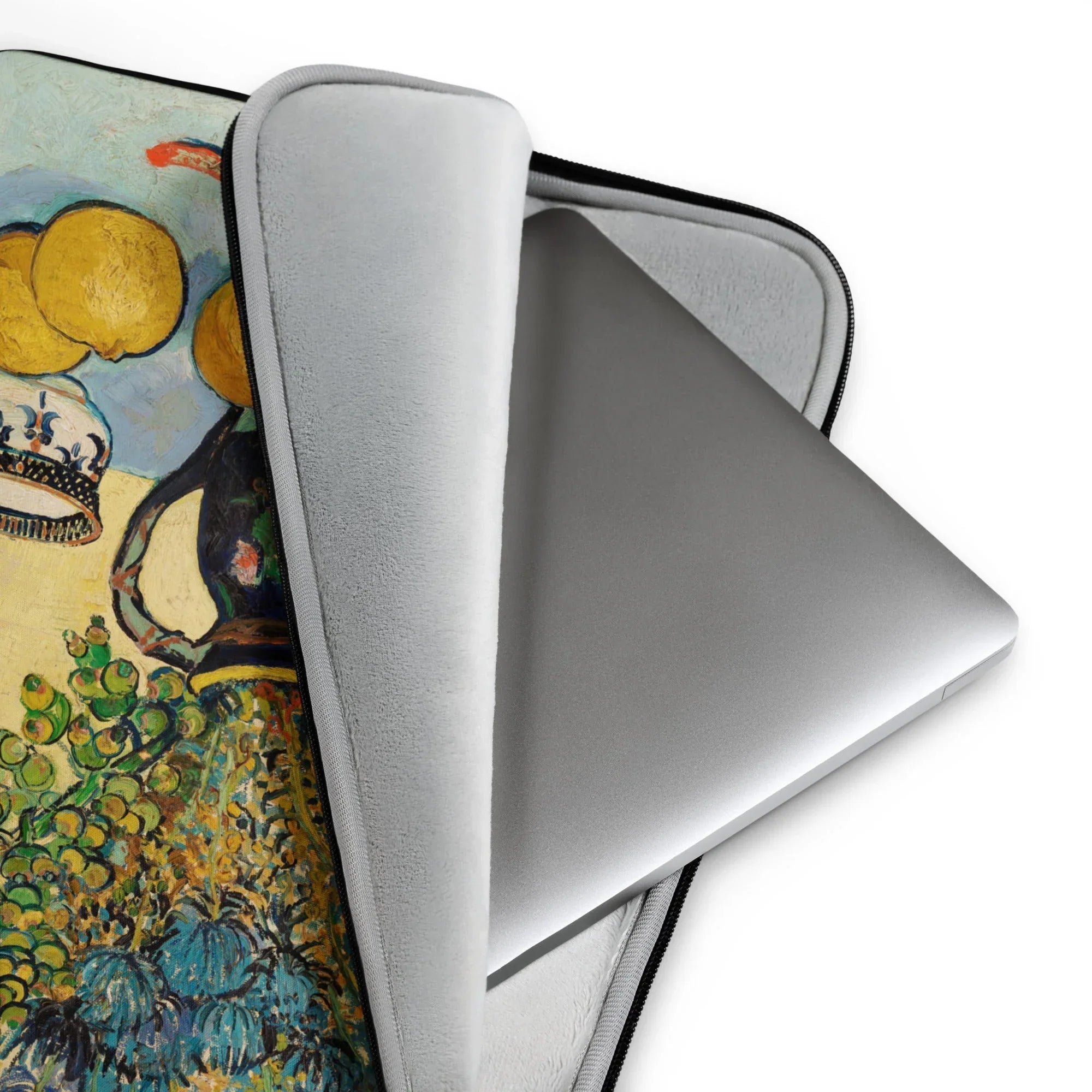 Still Life - Vincent Van Gogh Laptop Sleeve, Laptop Sleeve Case Decorative Floral Design Partially Visible