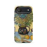 Still Life - Vincent Van Gogh Phone Case Iphone 17 Air / Matte Black Gold Floral Phone Case Vintage Design Vincent Gogh, Gogh Iphone Case,