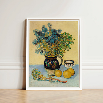 Framed Reproduction Vincent Van Gogh’s ?Still Life Potted Gogh, Masterful, Art