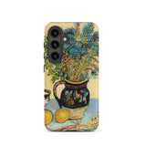 Still Life - Vincent Van Gogh Samsung Case, Galaxy S24 / Matte, Smartphone Case Adorned Still-life Painting Flowers Vase Fruit