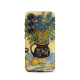 Still Life - Vincent Van Gogh Samsung Case, Galaxy S25 / Matte, Smartphone Case Life Painting Flowers Vase Fruit