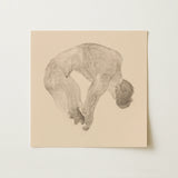 Stooping Naked Man - Reijer Stolk Art Print / Canvas, 12x12’’ / 31x31cm / Unframed / no Border, Posters Prints & Visual Artwork, Toby Leon