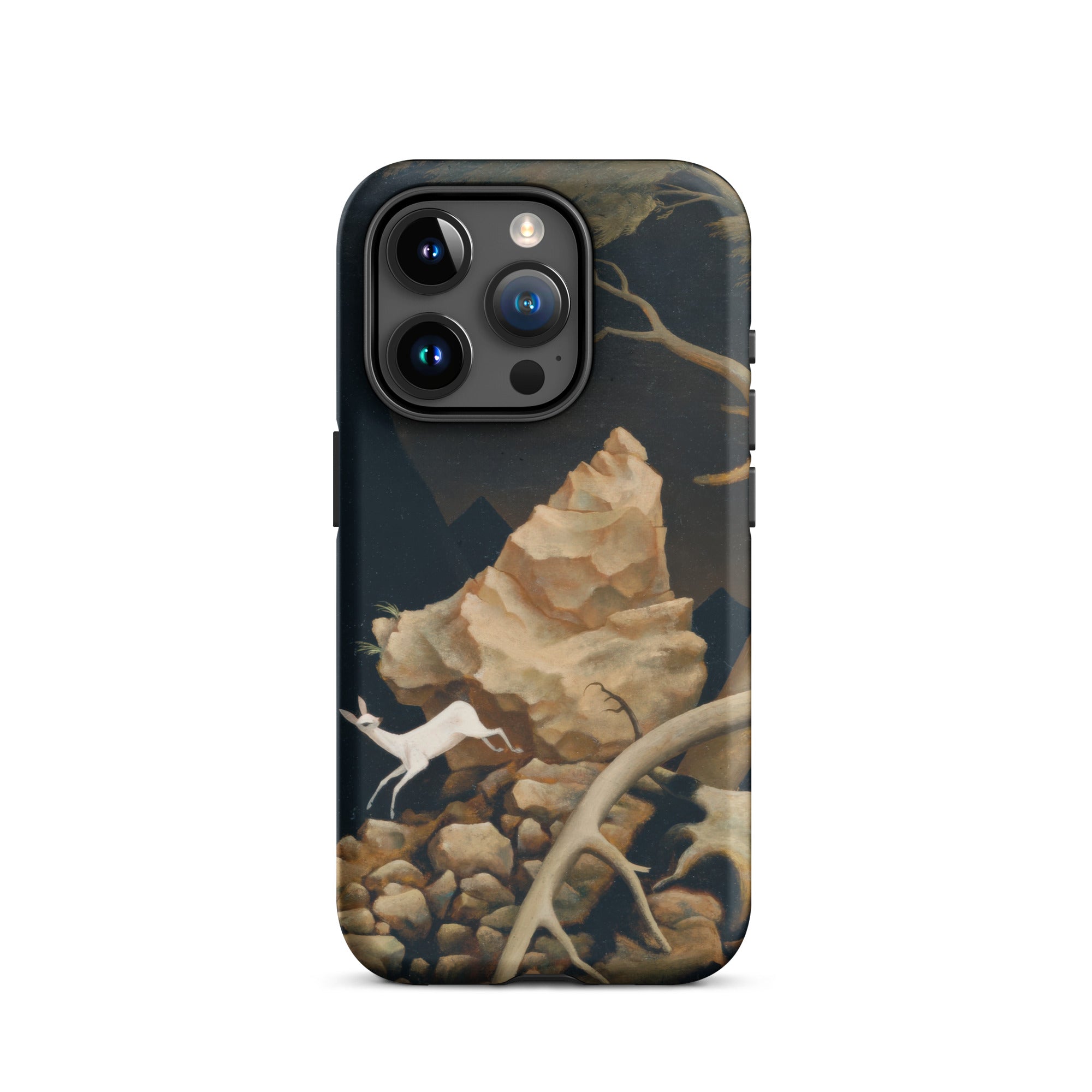 Storm Franz Sedlacek Iphone Case, 15 Pro / Matte, Phone Case Deer Rock Design