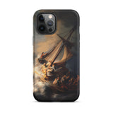 Storm on the Sea of Galilee - Rembrandt Phone Case Iphone 12 Pro Max / Matte Black Phone Case Dramatic Maritime Painting Sailors Turbulent