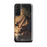 Storm on the Sea of Galilee - Rembrandt Phone Case Samsung Galaxy S21 Plus / Gloss Black Phone Case Dramatic Painting Sailboat Stormy Seas