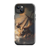 Storm on the Sea of Galilee - Rembrandt Phone Case Iphone 14 Plus / Gloss Black Phone Case Dramatic Painting Sailors Stormy Seas Galilee