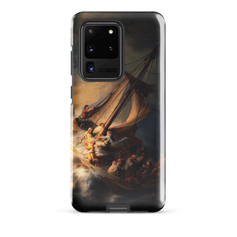 Storm on the Sea of Galilee - Rembrandt Phone Case Samsung Galaxy S20 Ultra / Gloss Black Phone Case Dramatic Painting Sailors Storm-tossed