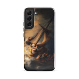 Storm on the Sea of Galilee - Rembrandt Phone Case Samsung Galaxy S22 Plus / Gloss Black Phone Case Dramatic Painting Sailors Turbulent