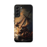Storm on the Sea of Galilee - Rembrandt Phone Case Samsung Galaxy S22 Plus / Matte Black Phone Case Dramatic Painting Sailors Turbulent