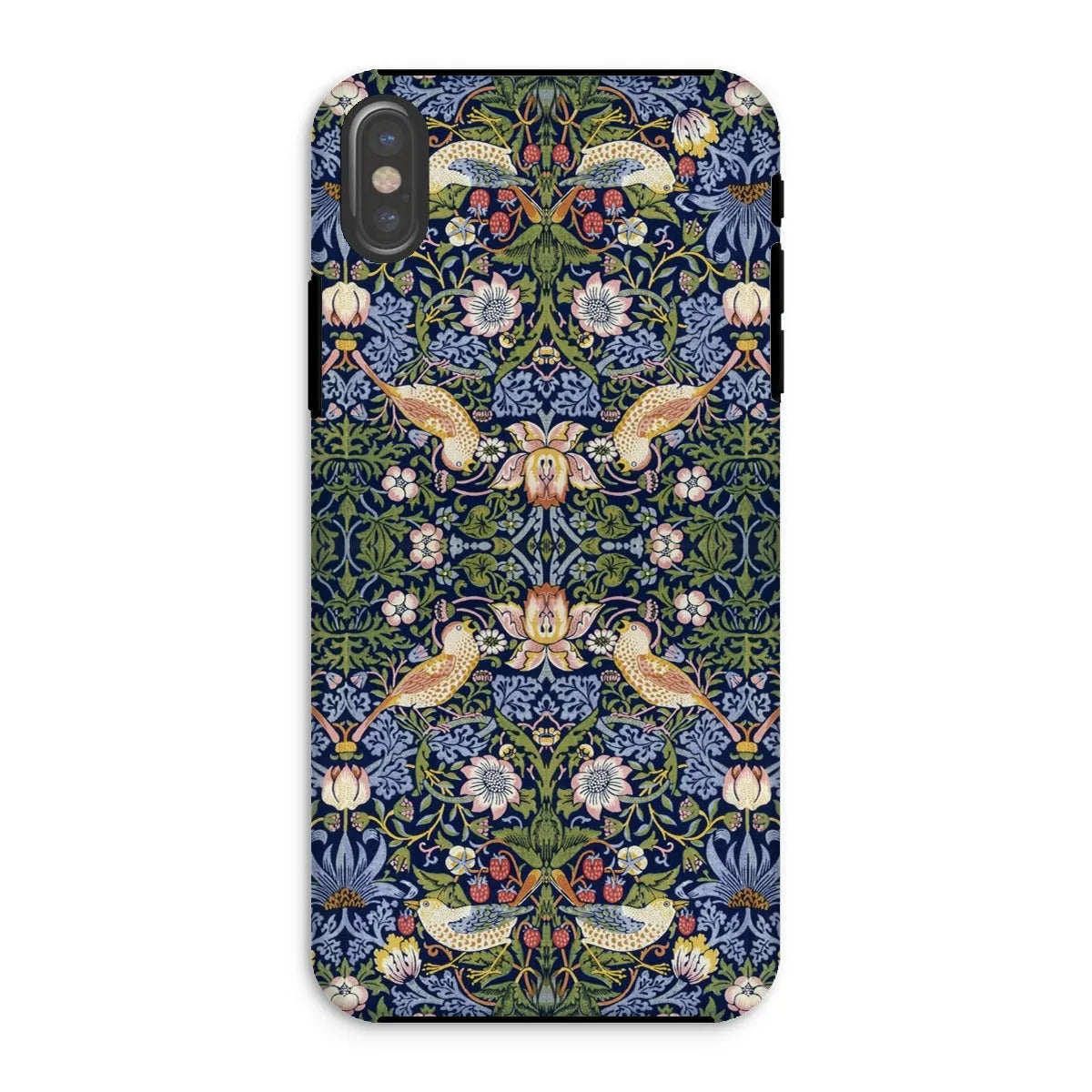 Strawberry Thief - Arts & Crafts Phone Case - William Morris - Iphone Xs / Matte - Mobile Phone Cases - Aesthetic Art