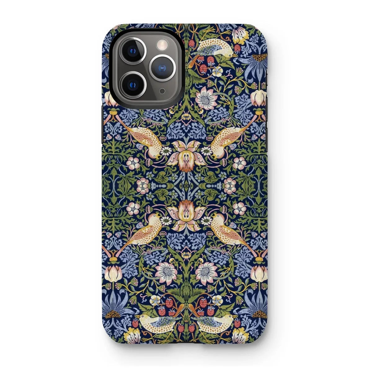 Strawberry Thief - Arts & Crafts Phone Case - William Morris - Iphone 11 Pro / Matte - Mobile Phone Cases - Aesthetic