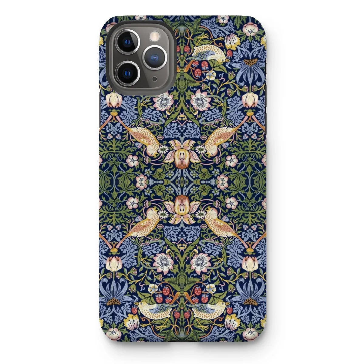 Strawberry Thief - Arts & Crafts Phone Case - William Morris - Iphone 11 Pro Max / Matte - Mobile Phone Cases