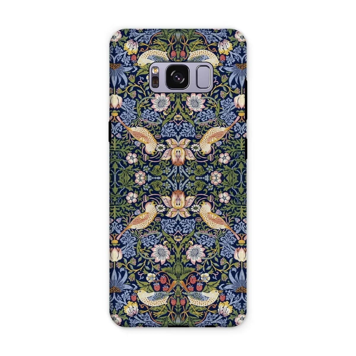 Strawberry Thief - Arts & Crafts Phone Case - William Morris - Samsung Galaxy S8 Plus / Matte - Mobile Phone Cases