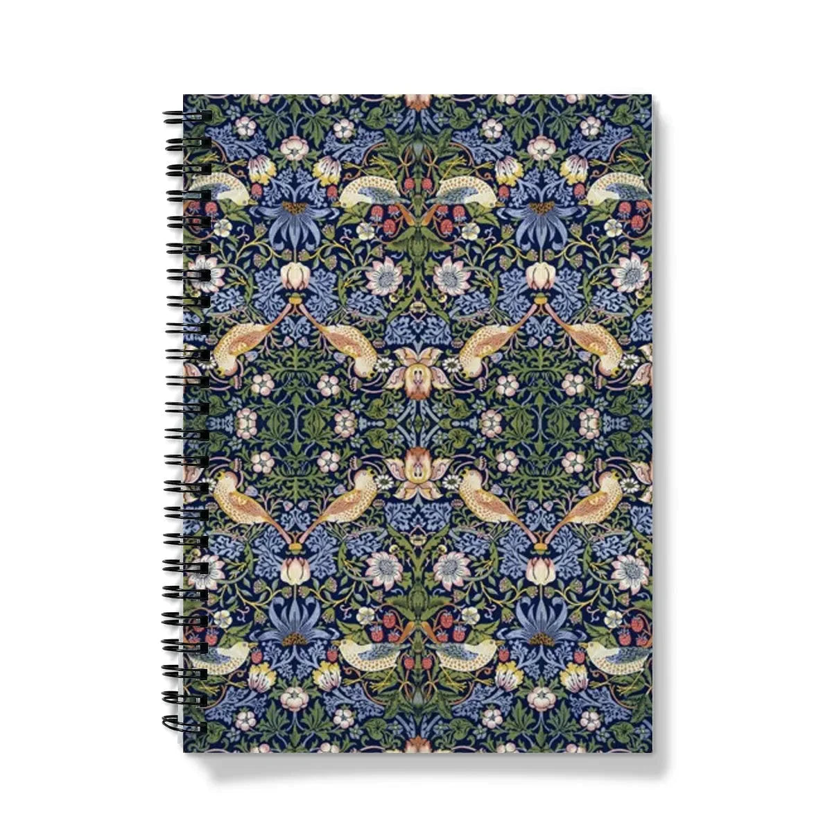 Strawberry Thief By William Morris Notebook - A5 - Graph Paper - Notebooks & Notepads - Aesthetic Art
