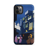 Street by Moonlight - India Travel Poster Iphone Case, 11 Pro Max / Matte, Phone Case Street Scene