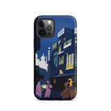 Street by Moonlight - India Travel Poster Iphone Case, 12 Pro / Matte, Phone Case Street Scene