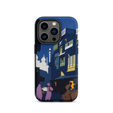 Street by Moonlight - India Travel Poster Iphone Case, 14 Pro / Matte, Phone Case Cityscape Design